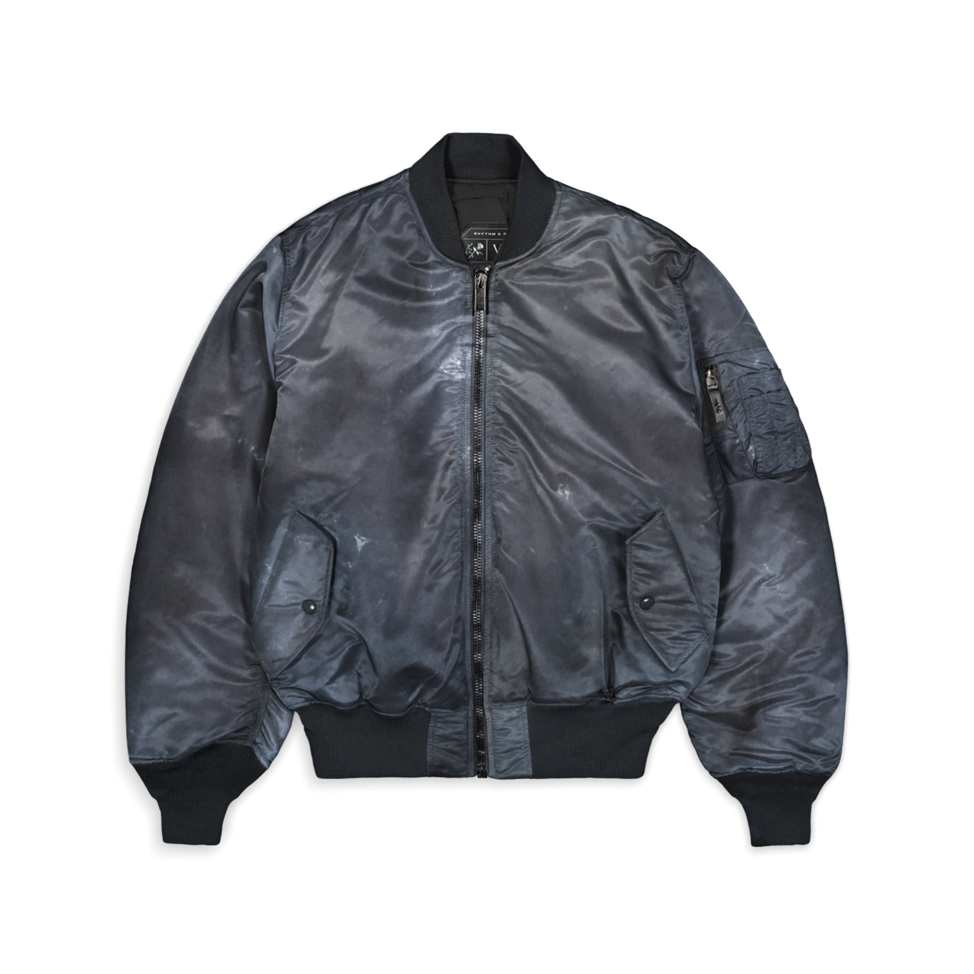 Winter Bomber Washed Black