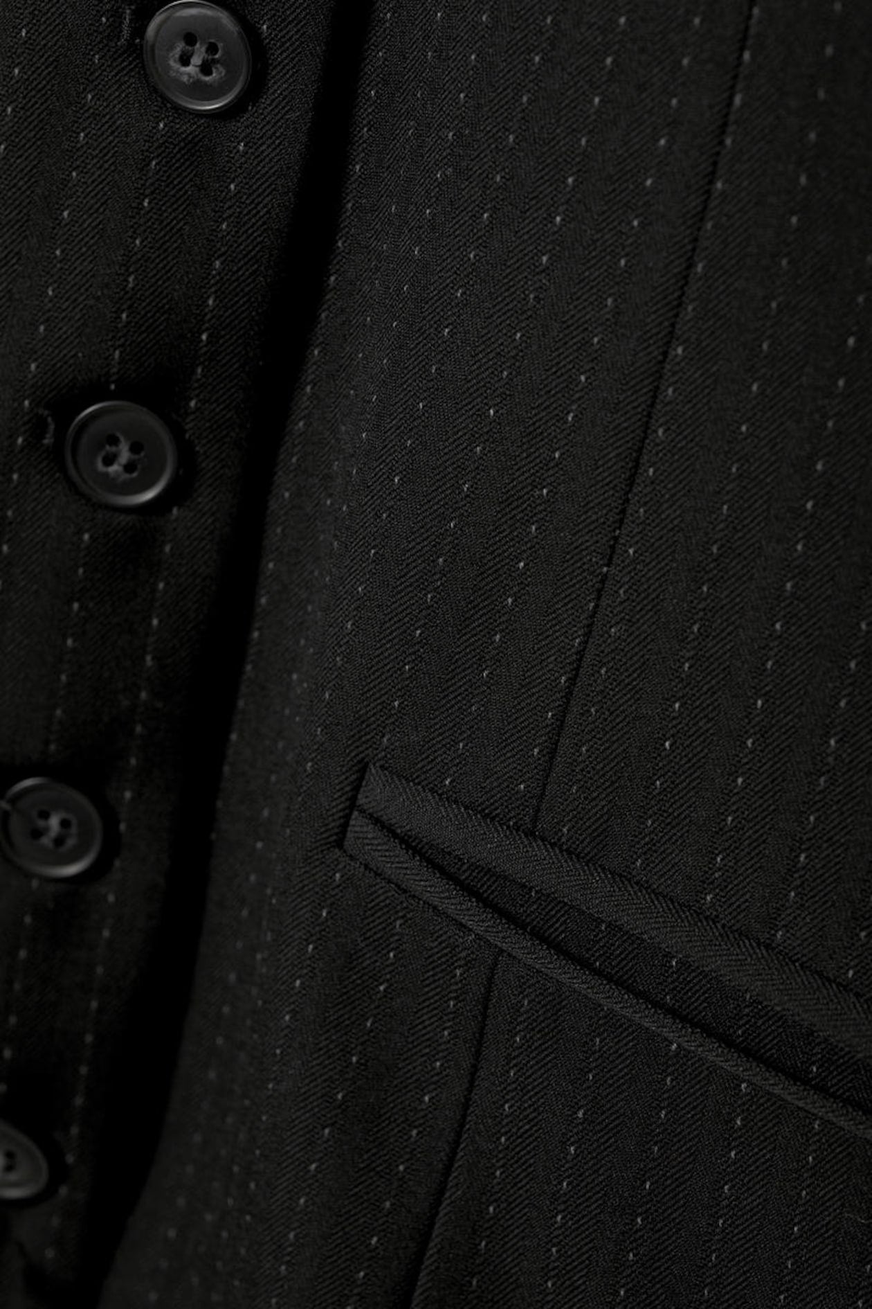 Suiting Dress Black Pins