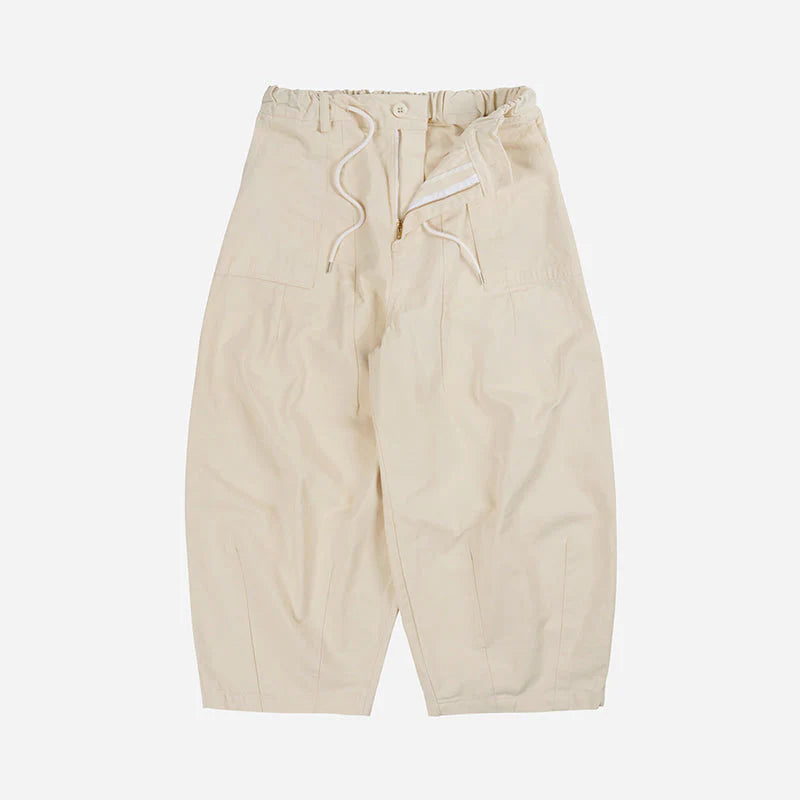 Twill Balloon Pants Ivory