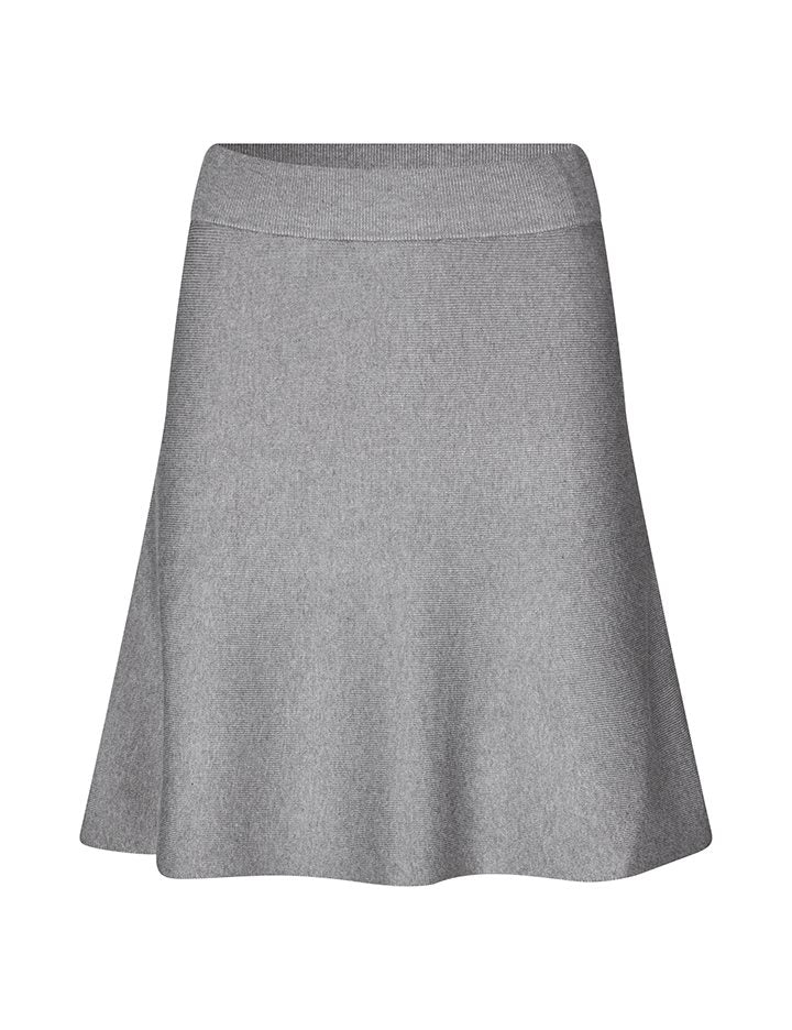 Jerseya Folami Knit Skirt Grey Melange