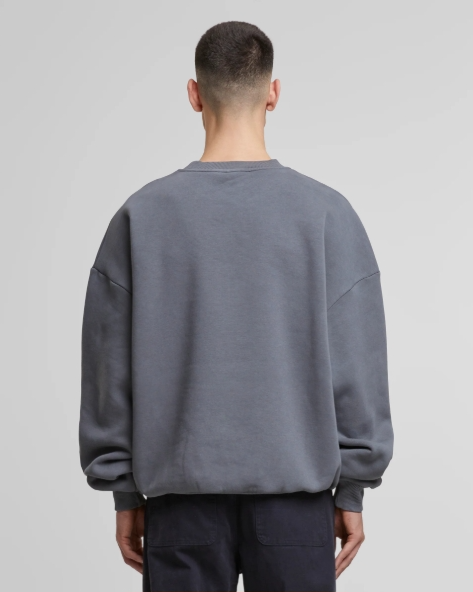 Oversized Crew Neck Grey Stone