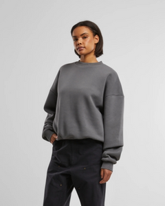 Oversized Crew Neck Grey Stone