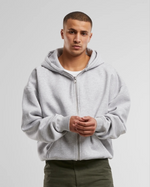 Lade das Bild in den Galerie-Viewer, Oversized Zip Hoody Grey Melange
