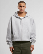 Lade das Bild in den Galerie-Viewer, Oversized Zip Hoody Grey Melange
