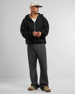 Lade das Bild in den Galerie-Viewer, Oversized Zip Hoody Black
