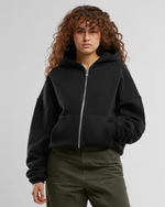 Lade das Bild in den Galerie-Viewer, Oversized Zip Hoody Black
