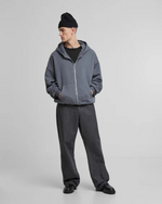 Lade das Bild in den Galerie-Viewer, Oversized Zip Hoody Grey (stone washed)
