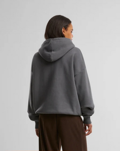 Oversized Zip Hoody Grey (stone washed)