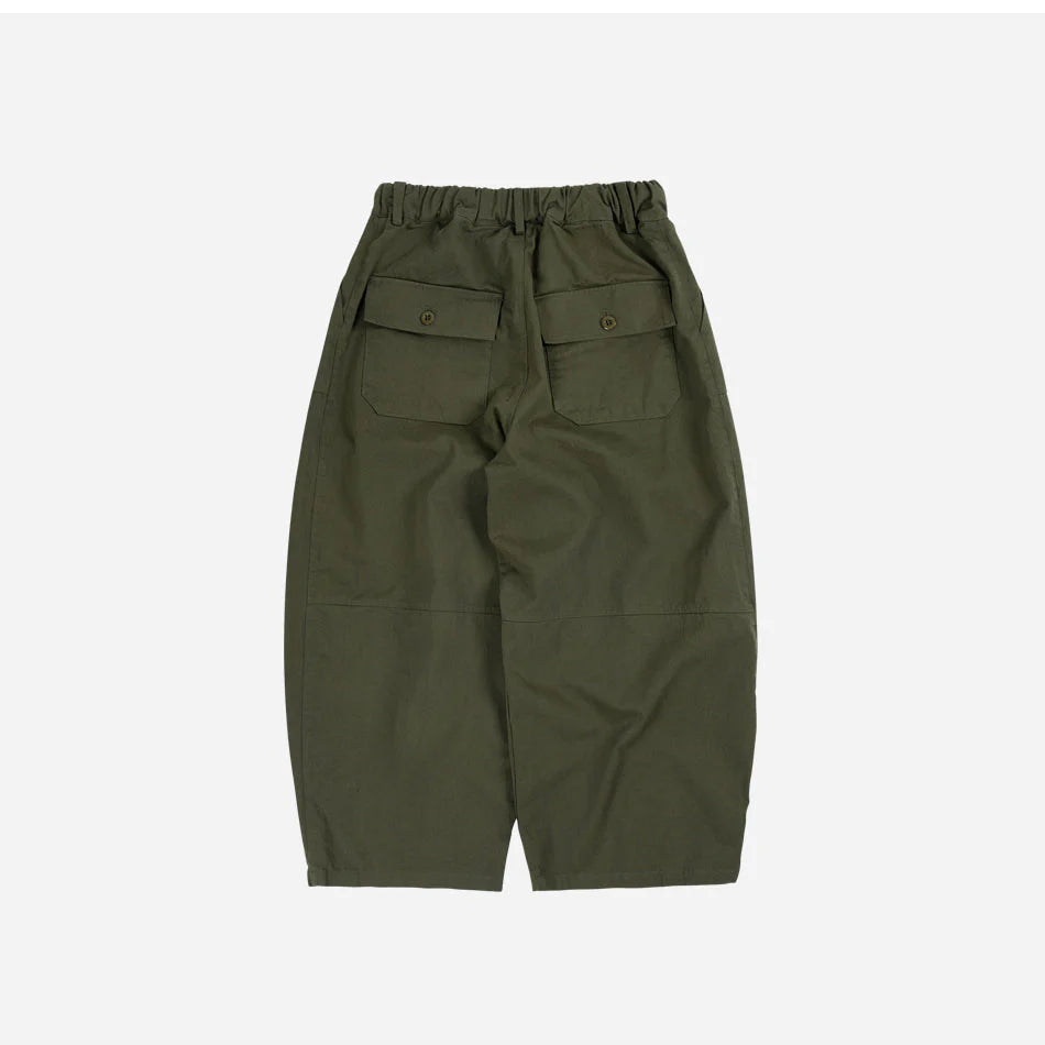 Twill Balloon Pants Olive