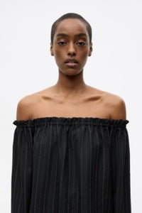 Enharriet LS Top Black Pinstripe