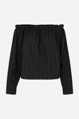 Enharriet LS Top Black Pinstripe