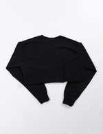 Lade das Bild in den Galerie-Viewer, Crewneck Sweat Cropped Black
