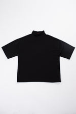 Lade das Bild in den Galerie-Viewer, Mock Neck Tee Black Größe: one-size Farbe: black
