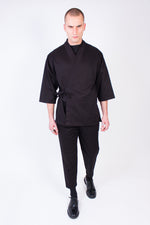 Lade das Bild in den Galerie-Viewer, Black Sweat Kimono
