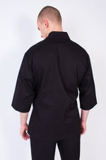 Lade das Bild in den Galerie-Viewer, Black Sweat Kimono
