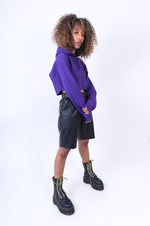 Lade das Bild in den Galerie-Viewer, Heavy Hoody Cropped Purple
