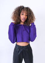 Lade das Bild in den Galerie-Viewer, Heavy Hoody Cropped Purple
