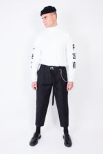 Lade das Bild in den Galerie-Viewer, Cropped &amp; Pleated Pants Black
