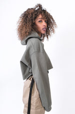 Lade das Bild in den Galerie-Viewer, Heavy Hoody Cropped Military Green
